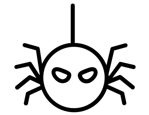 Halloween Scary Spider Coloring Page